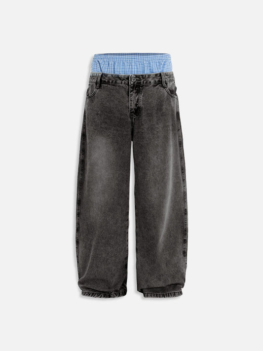 Aelfric Eden Double Waist Baaggy Jeans